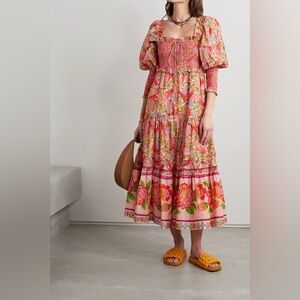 FARM rio Macaw Flight Smocked Dress